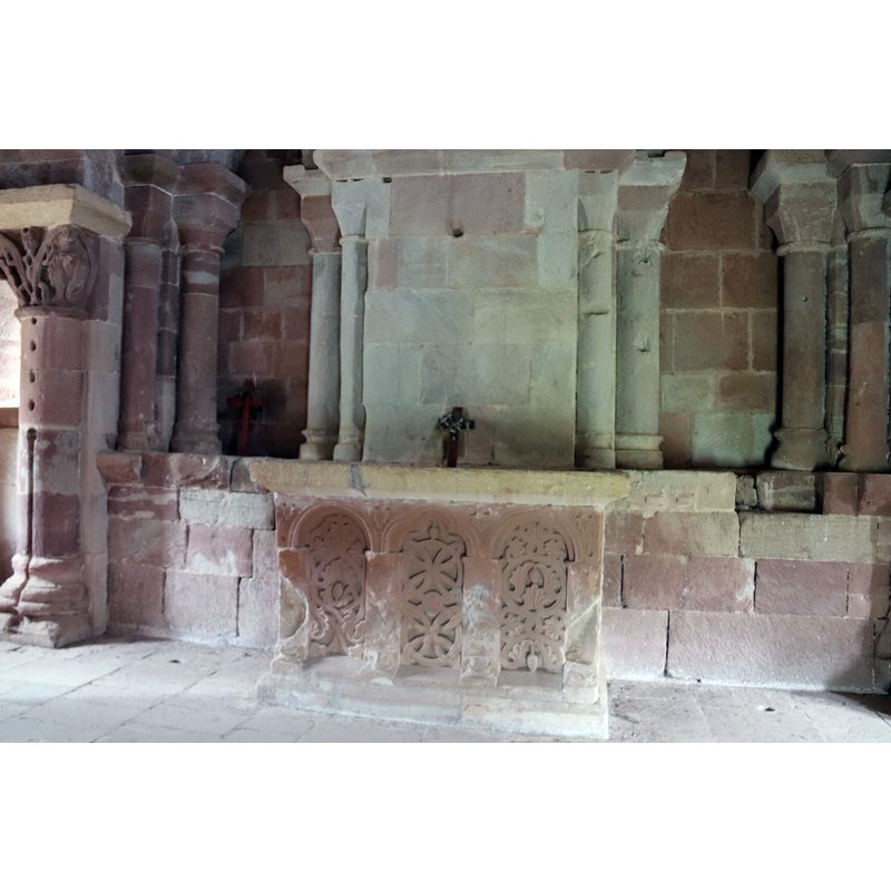 partial view of the interior of the 'chapelle haute', half-way up the tower