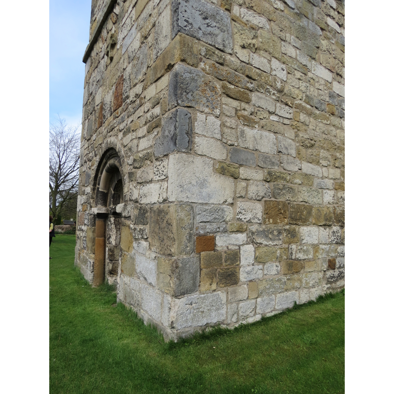 Source caption: "All Saints Church base of Anglo Saxon Tower. The doorway is late Saxon"