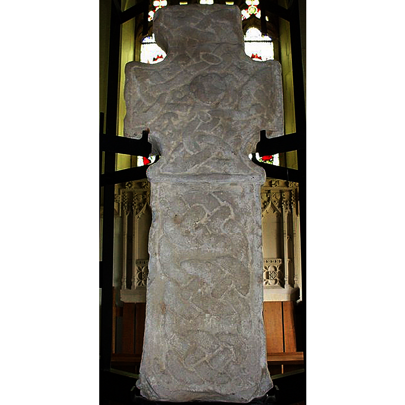 Source caption: "Anglo-Saxon Cross in Hovingham Church"