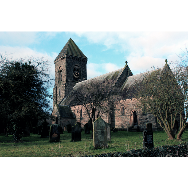 Source caption: "St. Andrew's Church, South Otterington. Rather unattractive Early Victorian Church"