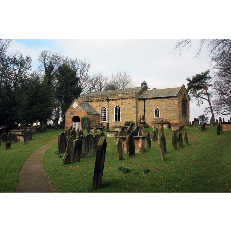 Source caption: "All Saints Church, Great Ayton. The childhood church of Captain Cook. A number of family members are buried here."