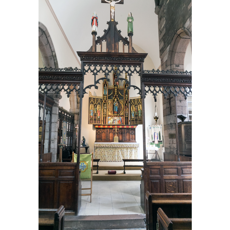 view from the west side of the chancel screen