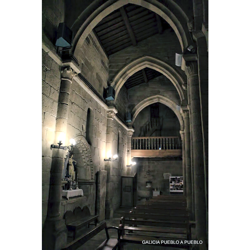 the font is partially visible beneath the west gallery