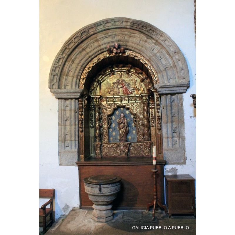 in a chapel to the side of the main altar