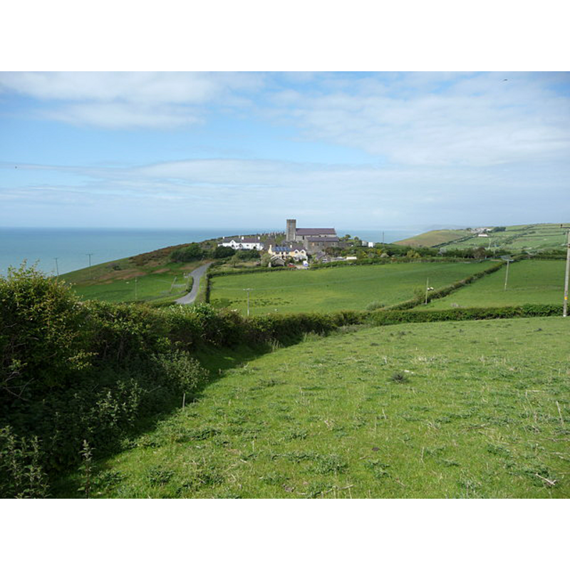 overlooking Cardigan bay