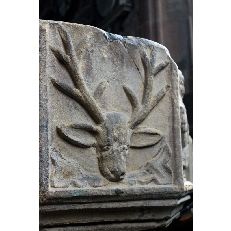 the stag head is associated with the Stanley family