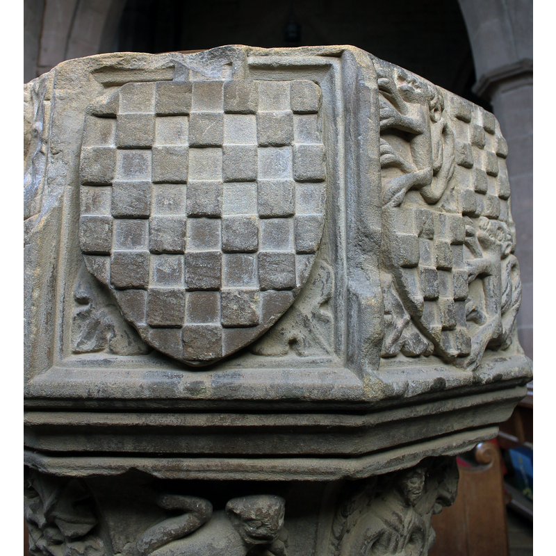 a shield of arms: chequy