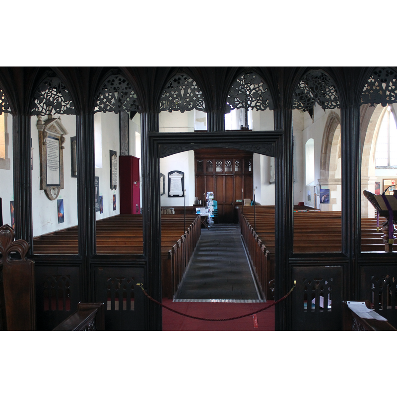 view from the east side of the chancel screen