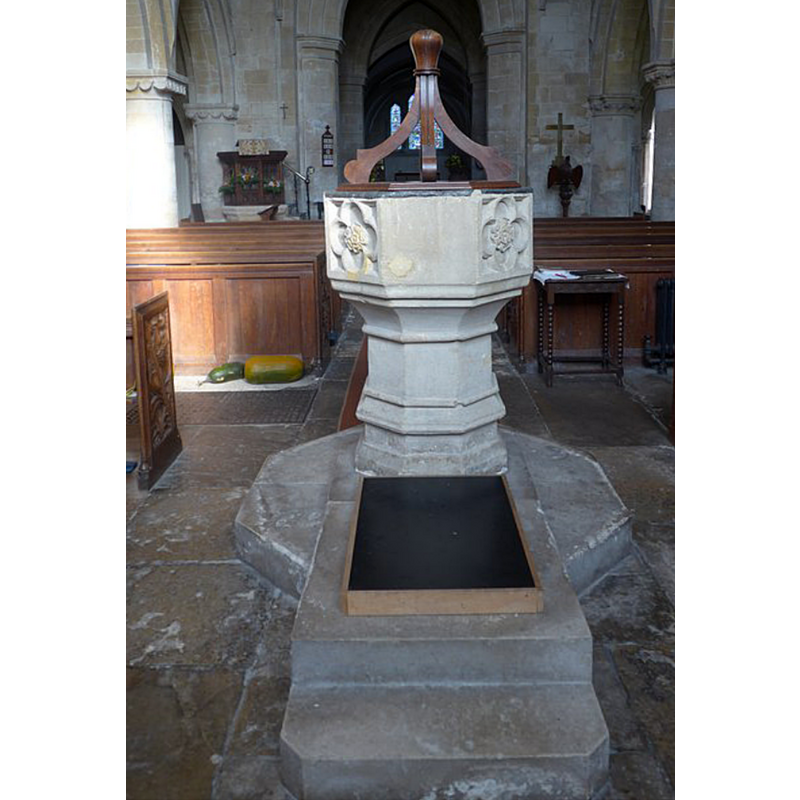 the west side of the basin is blank, never carved