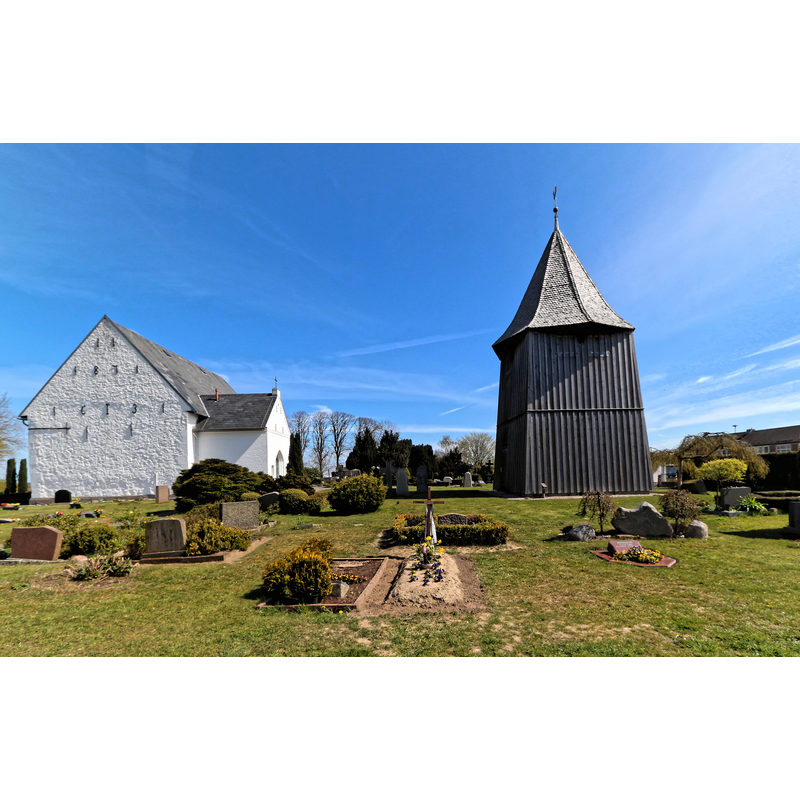 the church and its detached bell tower