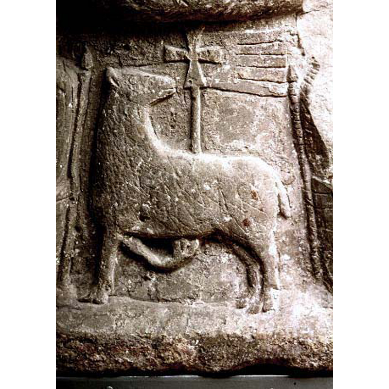 Source caption: "Agnis Dei, foten"