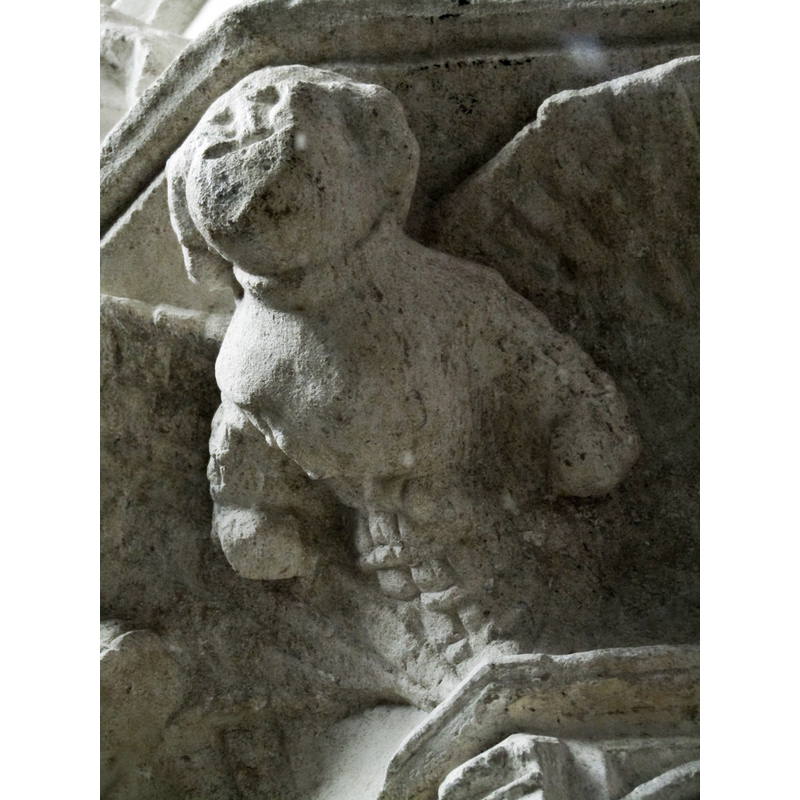 most of the angels have lost their musical instrument and an arm or two