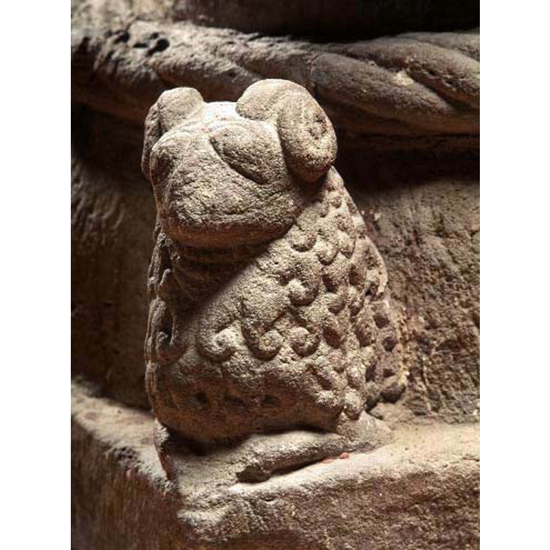the only one remaining of the original four animals(?) that decorated the angles of the lower base