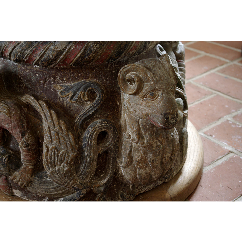 a ram with a lion-like mane