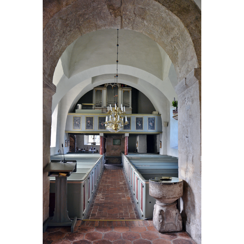 looking west from the chancel arch