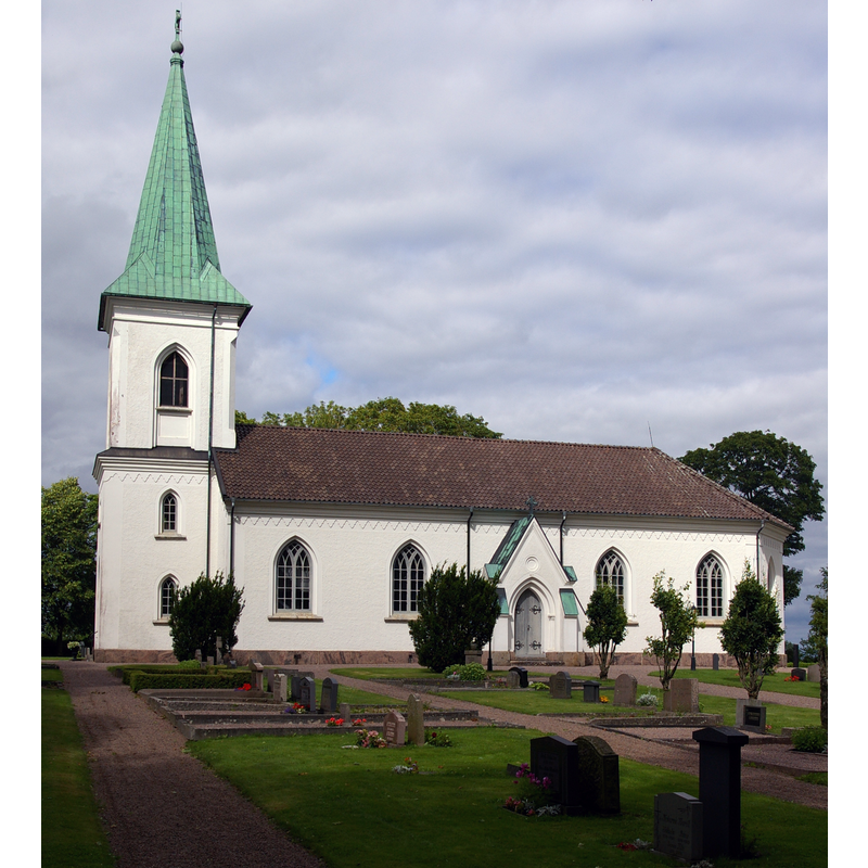 built 1866 about 5 km from the site of the demolished medieval church