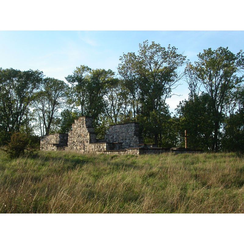 Source caption: "Flasta church ruin in Skokloster Parish, Håbo Hundred, Håbo Municipality, Uppsala County, Uppland, Sweden." -- the ruins were restored in 1967