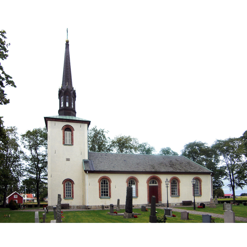 the present church was erected in 1881 using some of the materials from the medieval building