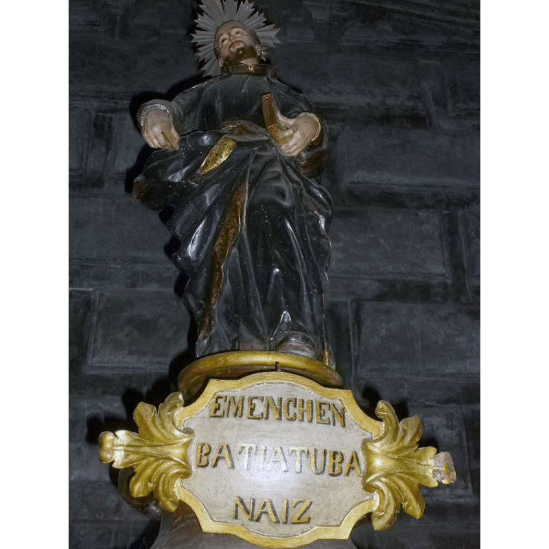 The saint acknowledges this as the vessel of his baptism