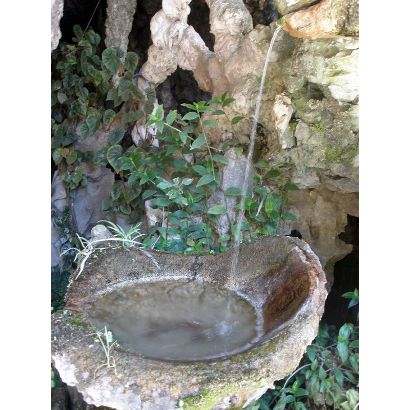 one of several in this church; this one is located in an outside grotto