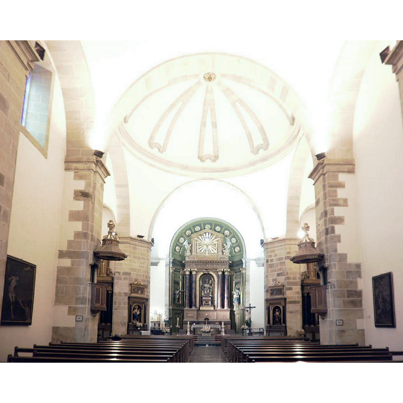 the interior of the 18thC church