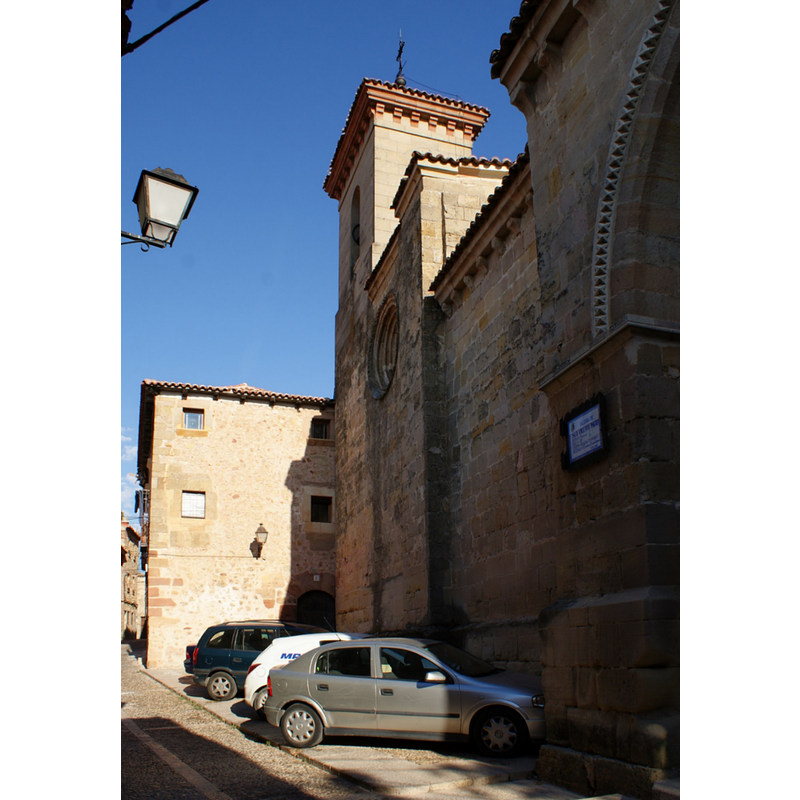 showing the west tower on the left and the south porch partially on the right