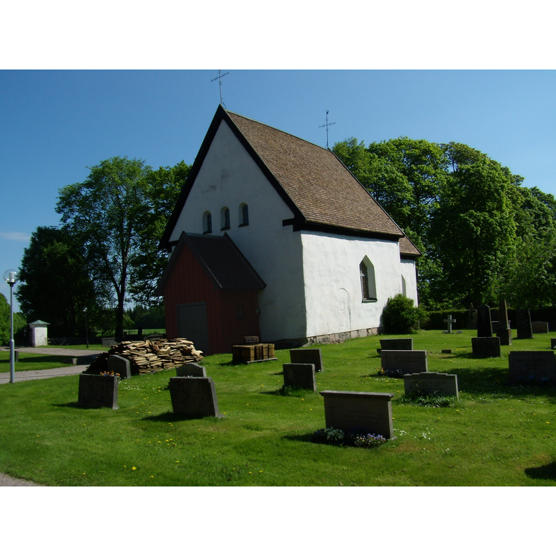 Source caption: "Norra Solbergas bevarade medeltida kyrkobyggnad:"