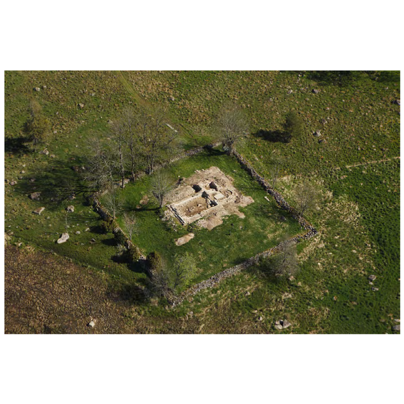 the ruins of Härlunda gamla kyrka excavated in 2005-2007