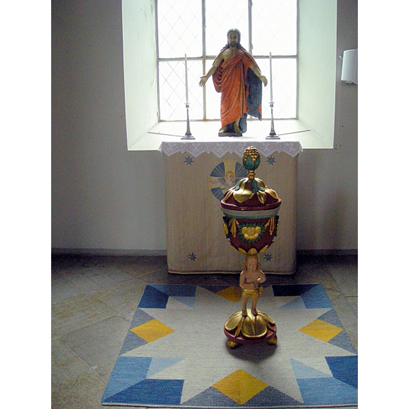 the 18thC font in use