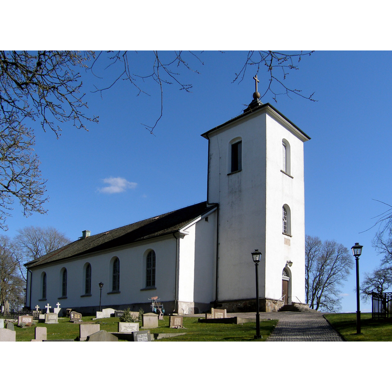 the early-19thC church built on the site of the medieval one