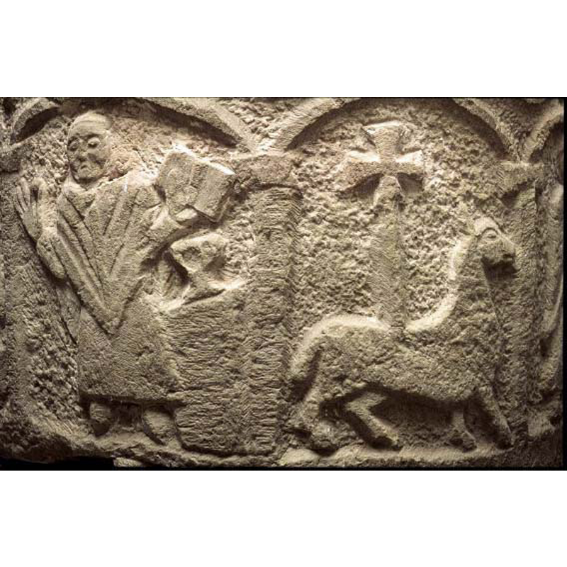 Source caption: "präst vid altare; Agnus Dei"