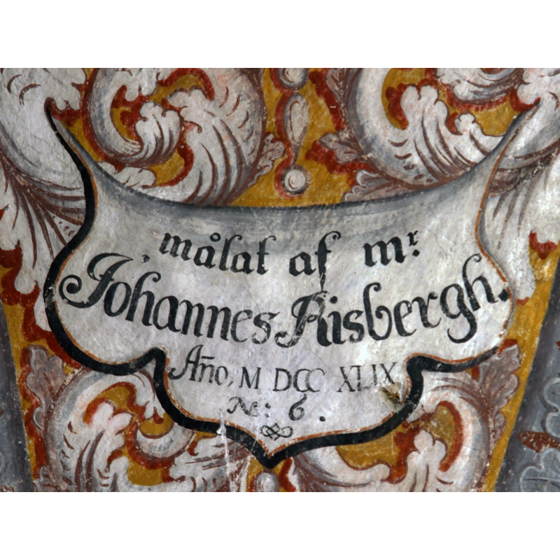 Risbergh was commissioned to paint the interior of the church in the mid-18thC
