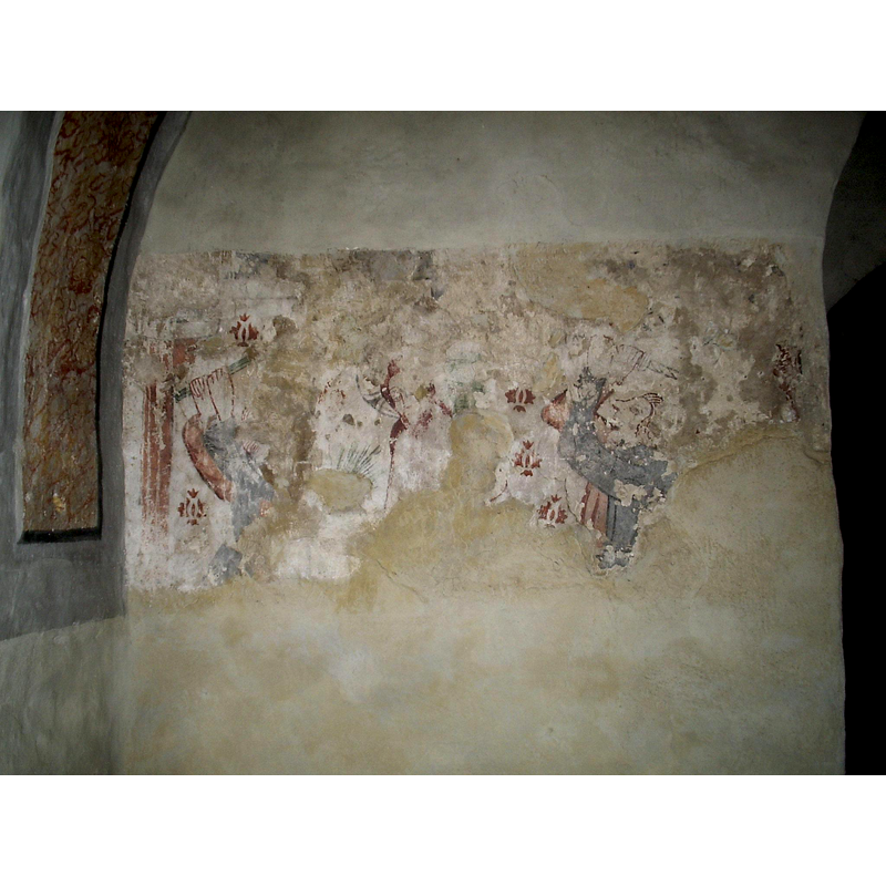 unfortunately most of the the late-15thC mural paintings were covered by the later ones of the mid-18th and mid-19thC