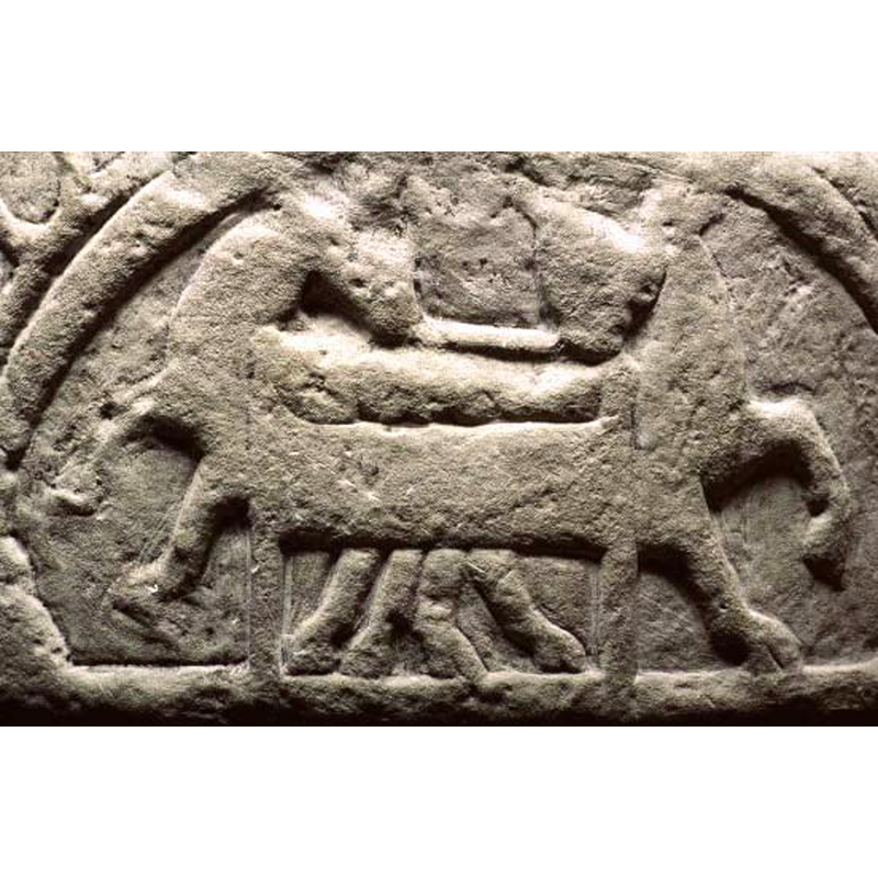 identified in the SHM caption as "barnet, åsnan och oxen', part of the Nativity scene