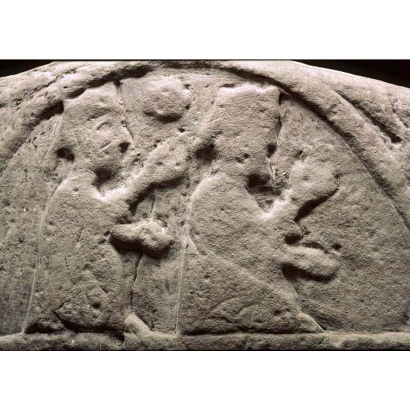 identified in the SHM caption as the Adoration of the Magi: "heliga tre kungars tillbedjan, detalj"