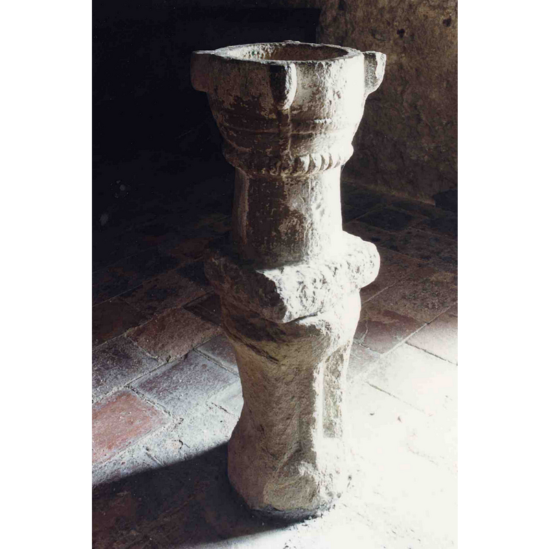 seen free-standing here, raised on a short shaft
