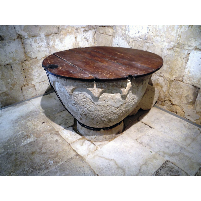 inside the baptistery chapel