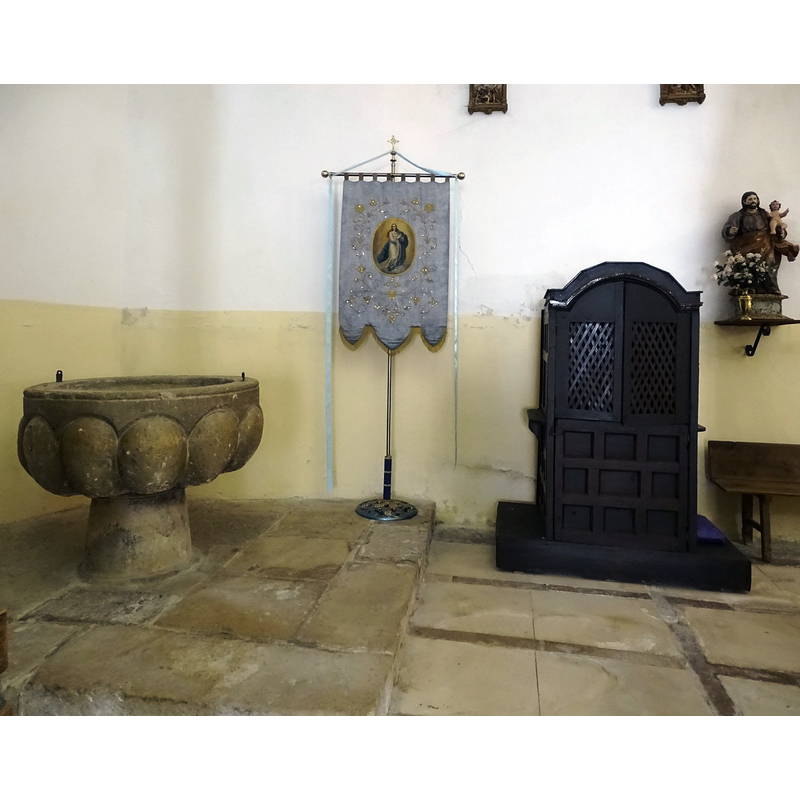 at the norhwest corner of the nave