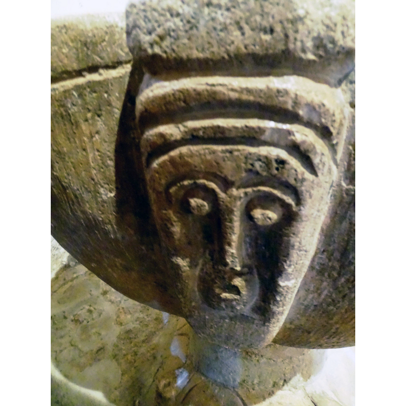 carved on one of the squarish ribs