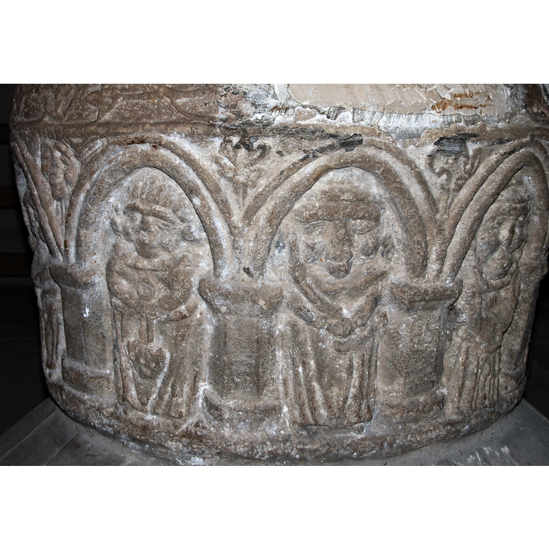 all of them appear to be clerics, some holding objects, etc. [cf. FontNotes]