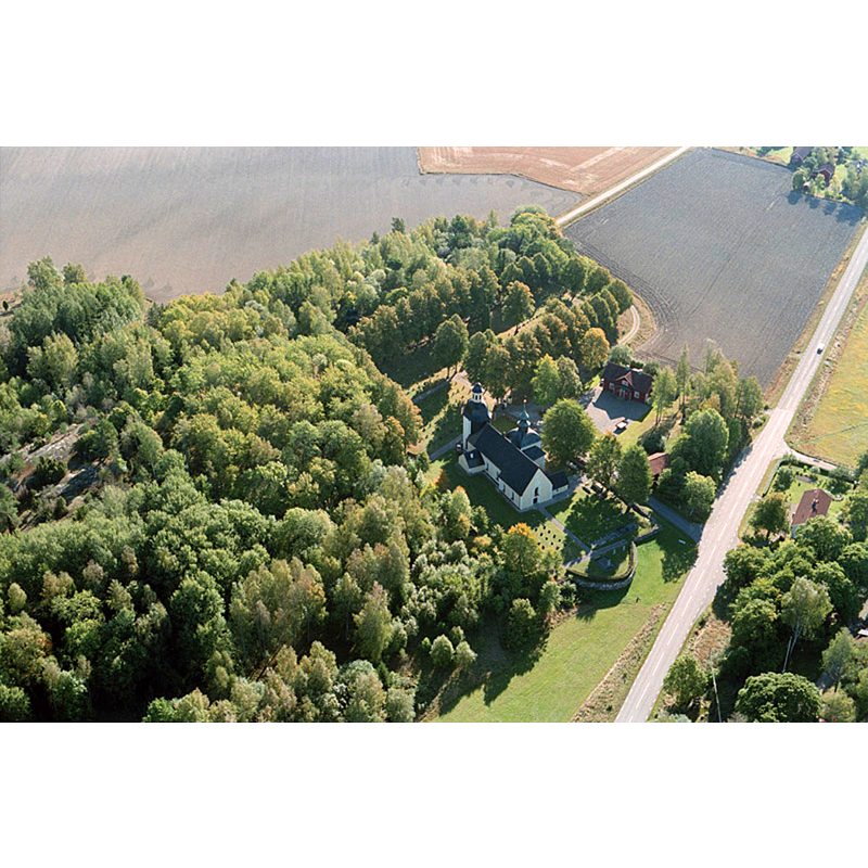 Source caption: "Bälinge kyrka [...] Bilden är tagen mot (väderstreck): SO"