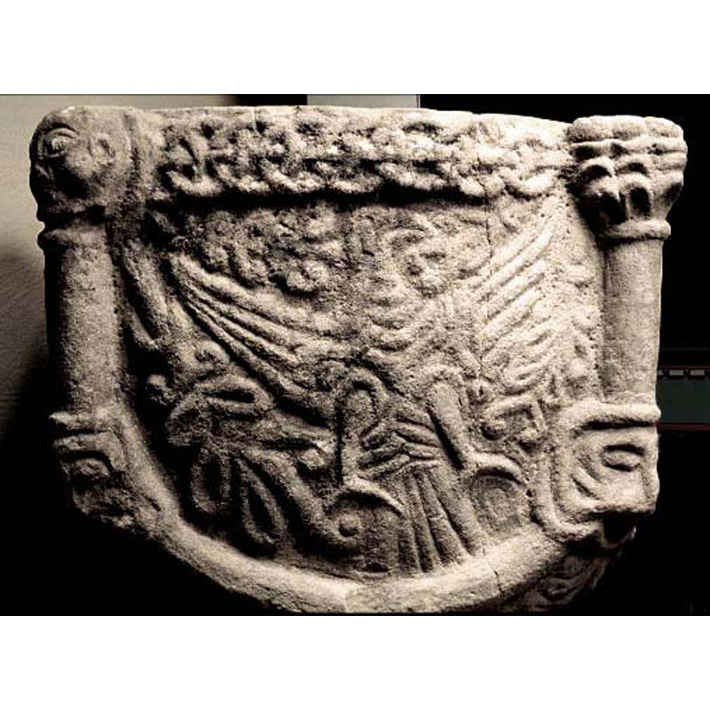 all the spaces not occupied by the eagle are filled with vegetation