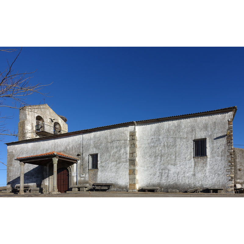 Source caption: "Iglesia de la Purificación, Narros de Matalayegua (Salamanca, España)."