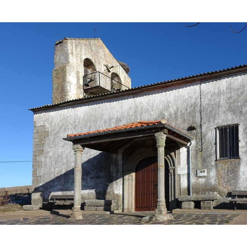 Source caption: "Iglesia de la Purificación, Narros de Matalayegua (Salamanca, España)."