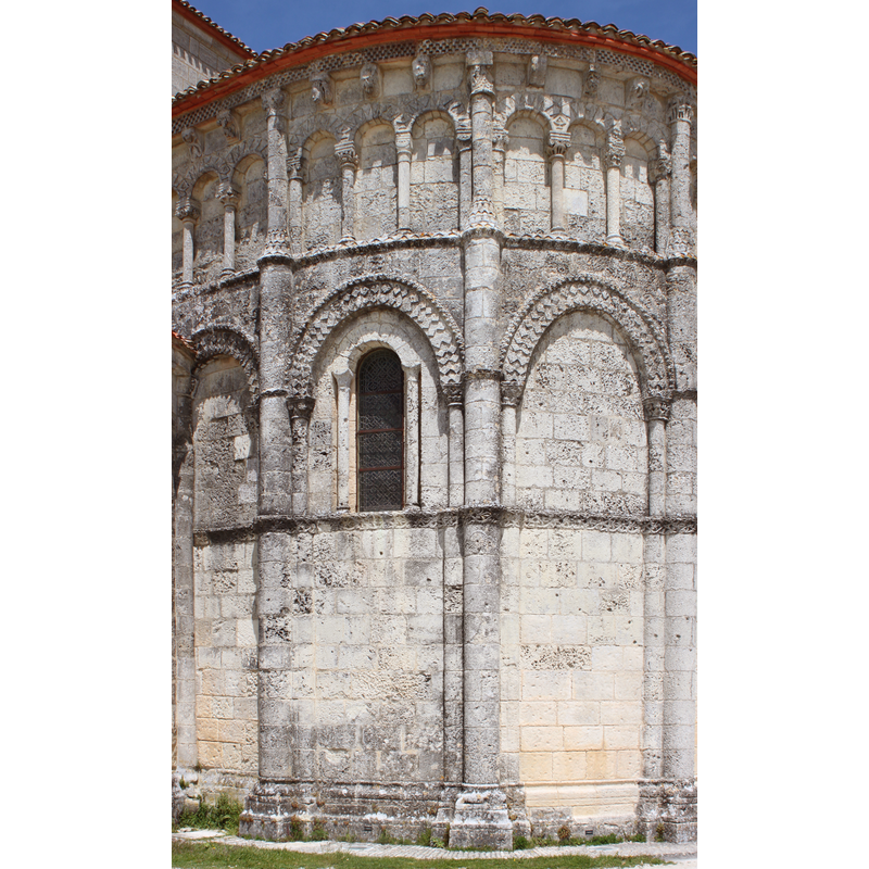 Source caption: "Eglise Sainte-Radegonde, détail du chevet, Fr-17-Talmont-sur-Gironde."