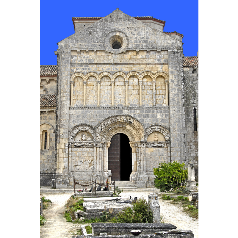 Source caption: "Sainte-Radegonde-Talmont-sur-Gironde, Nordfassade gesamt"