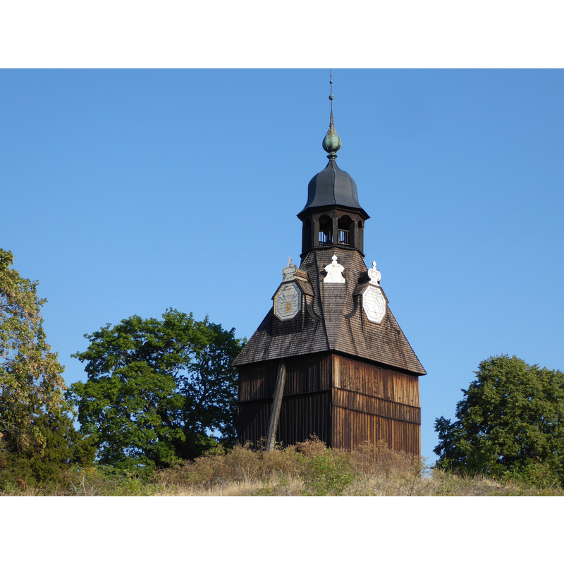 Source caption: "Klockstapel Veckholms kyrka"