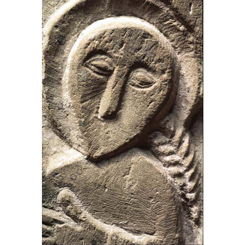 is that a braid behind John the Baptist's neck?