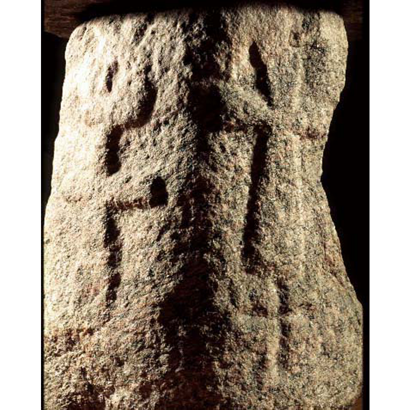 three of them seen here, all different; the one on the left appears to resemble a stylised human figure