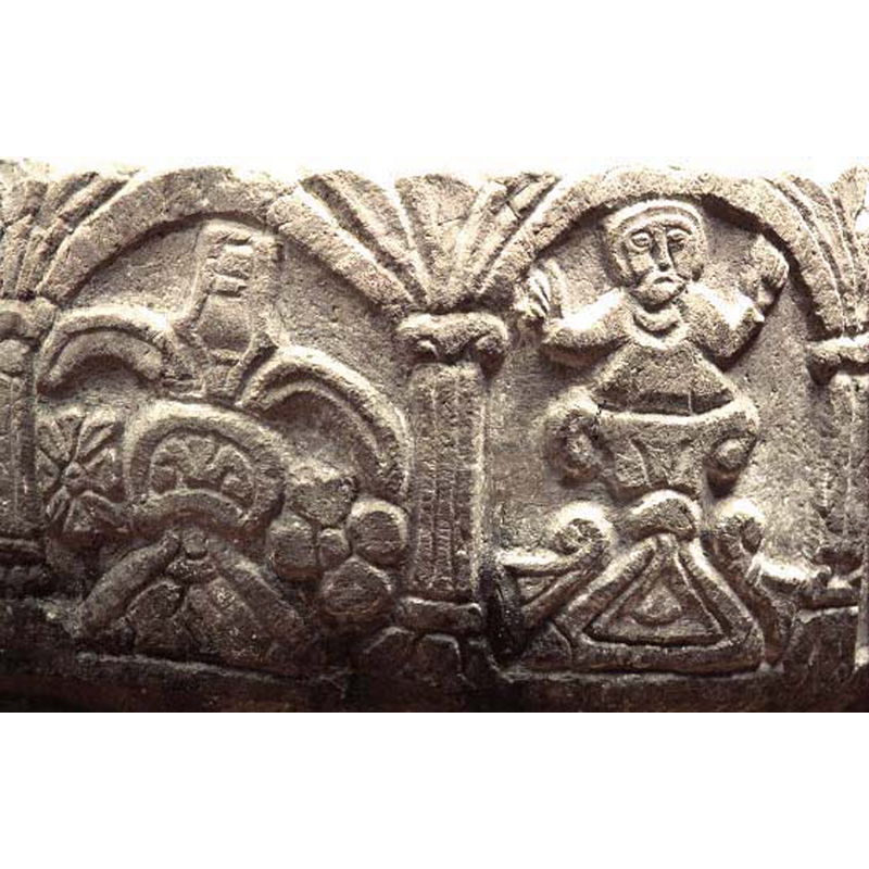 in the left arch here, as identified in SHM Medeltidens bildvärld [ref.: 920606F5]; a very abstract rendition